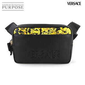 Versace Shoulder Bag Black Leather
